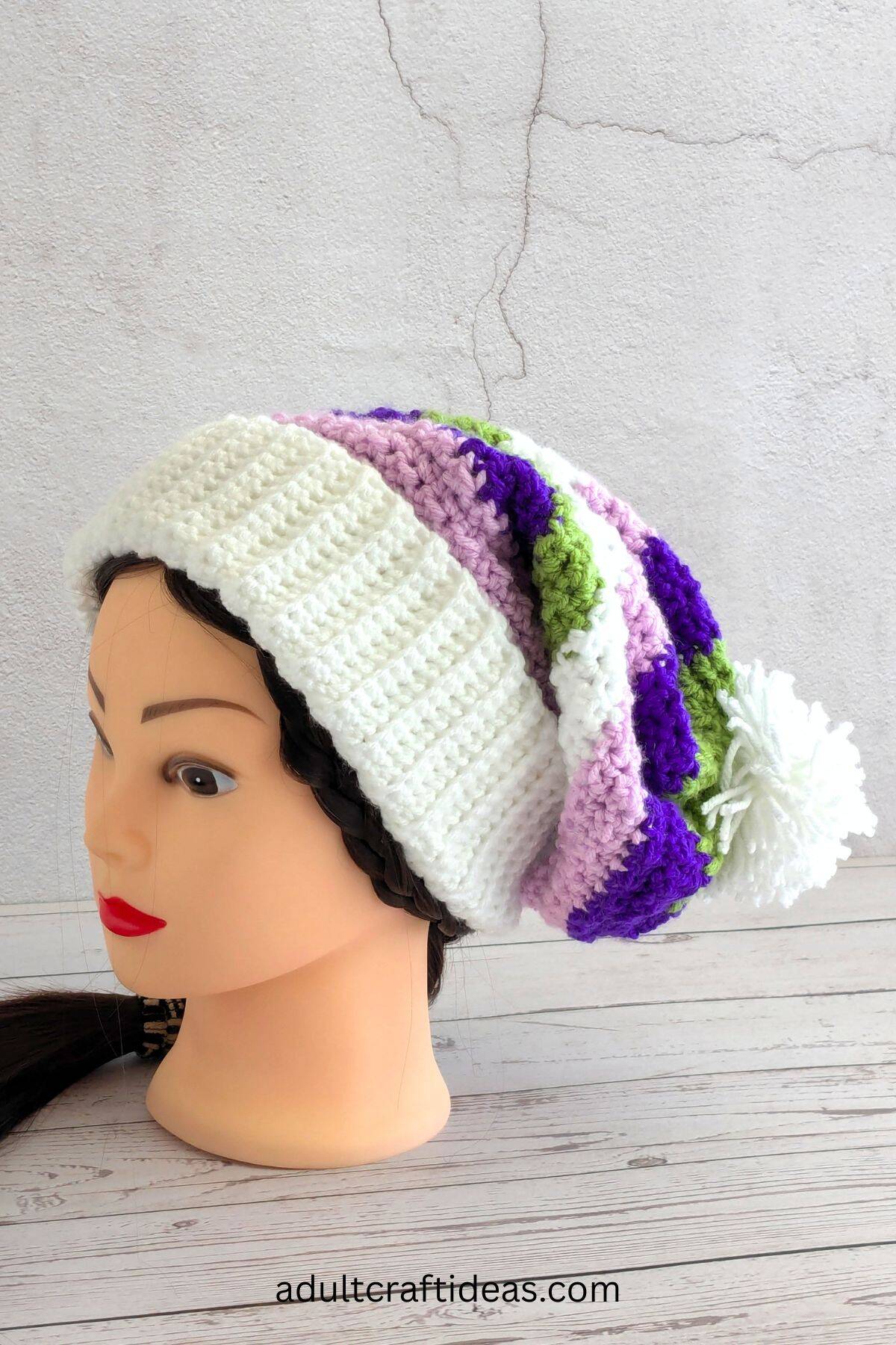 slouch crochet beanie.