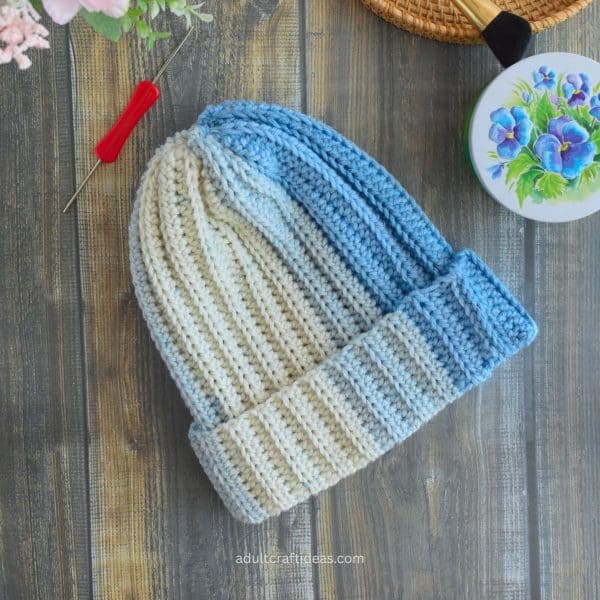 Crochet hat.